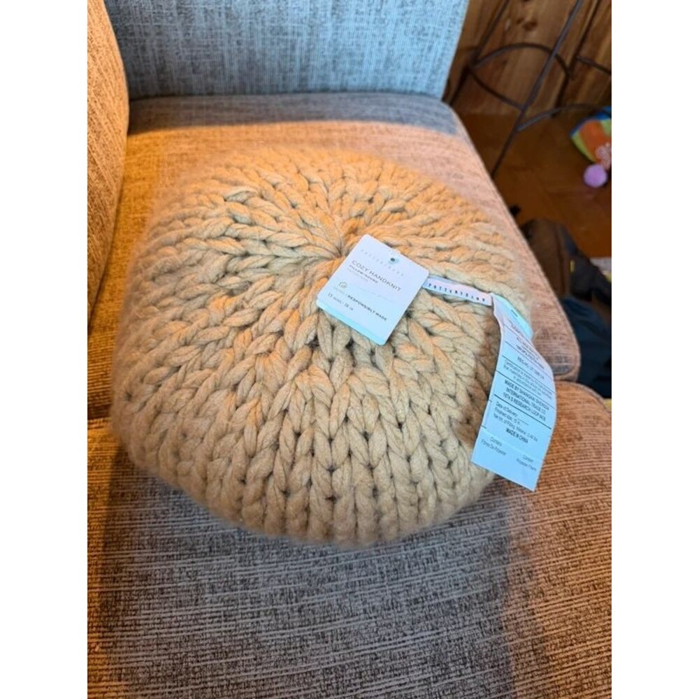 New pottery barn 15” pillow tan